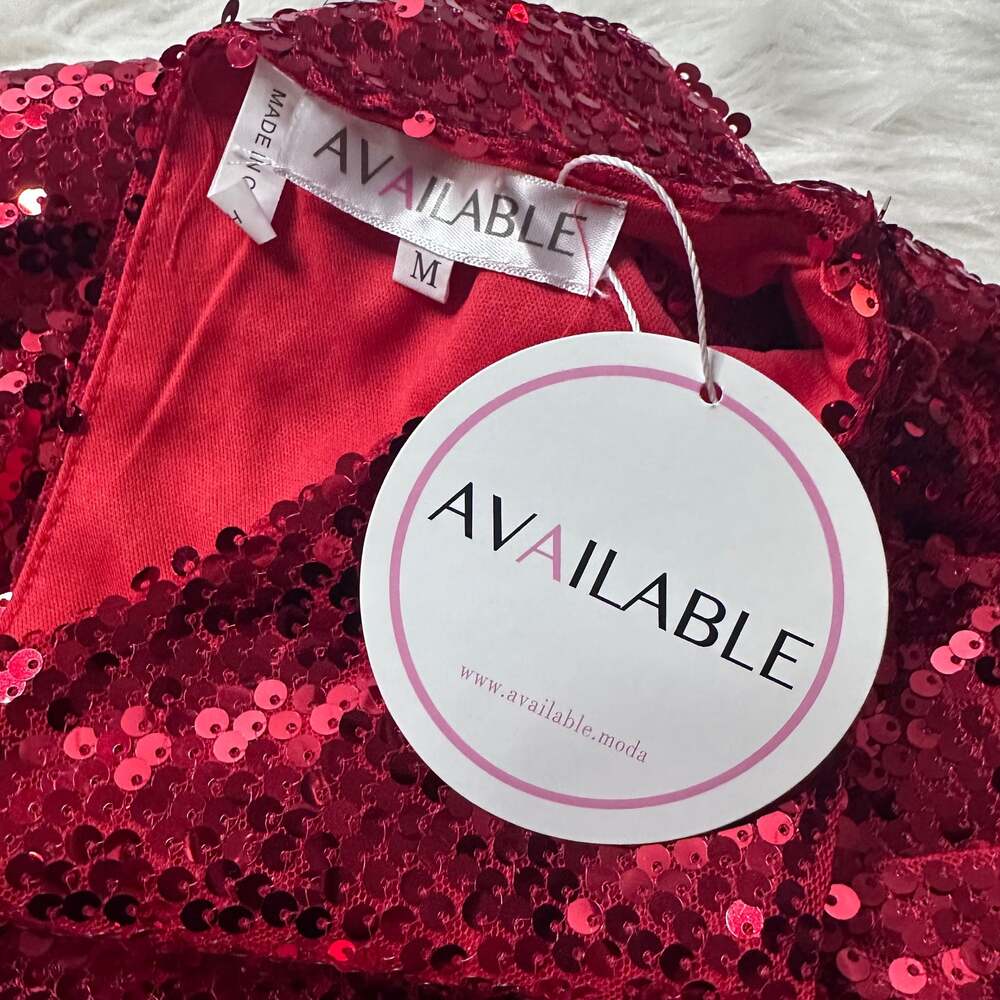 Red Sequin Dress “AVAILABLE” - Picture 5 of 9